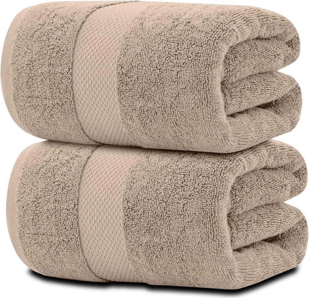 Extra Thick 400 GSM Bath Sheet Large Size 35 by 70 Inches Durable and Plush