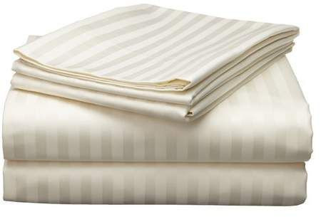 Elegant Stripe Double Bedsheet T132 Premium Quality Fabric