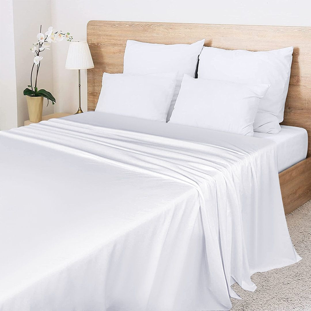 Luxury Double Flat Sheet Soft Cotton Bedding T132