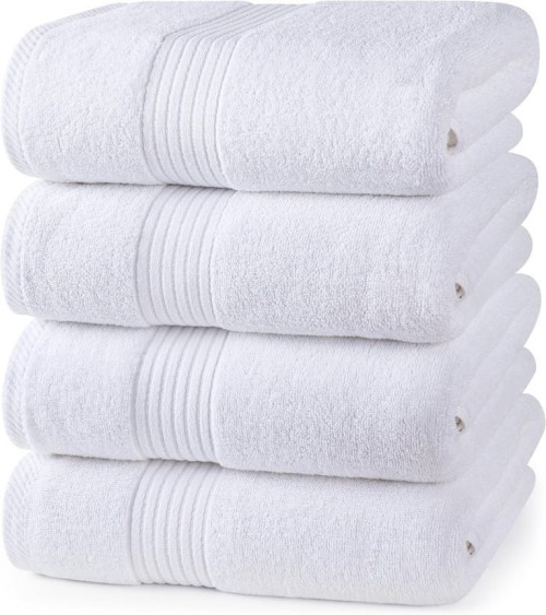 Durable Cotton Bath Towel 400 GSM Soft and Absorbent 27 by 54 Inches