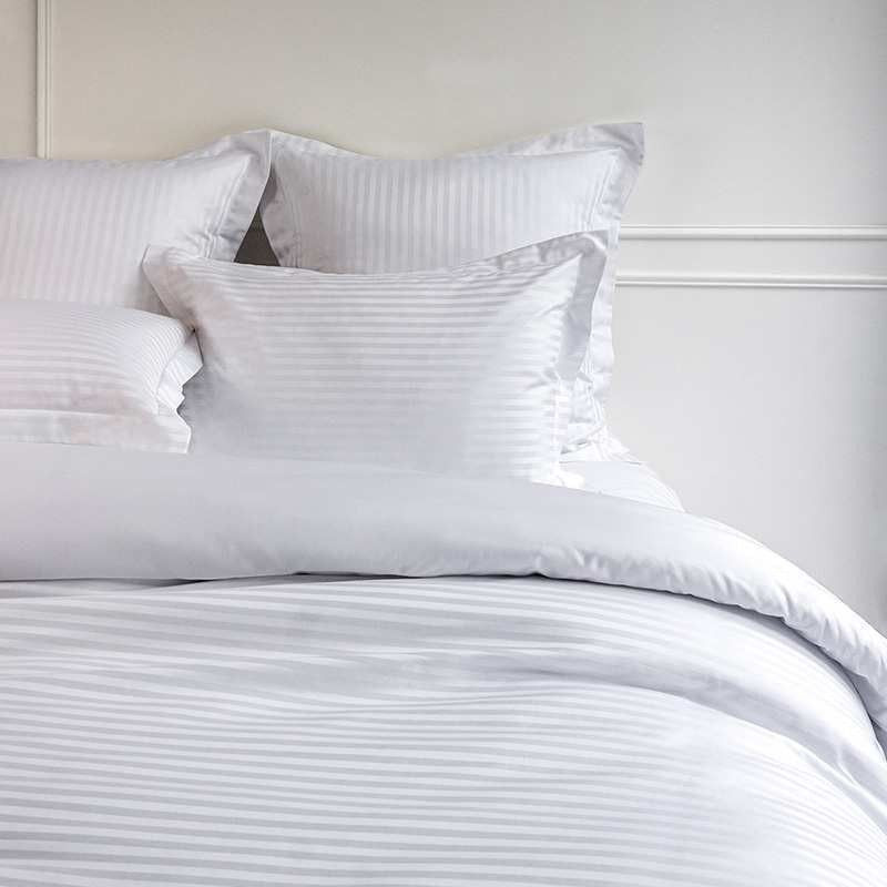 Elegant Stripe Double Bedsheet T132 Premium Quality Fabric