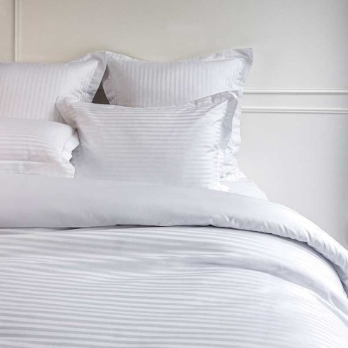 Elegant Stripe Double Bedsheet T132 Premium Quality Fabric