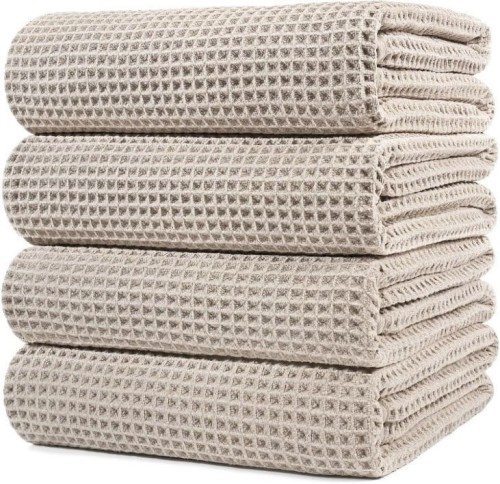 Waffle Towel 400 GSM Soft Absorbent Bath Towel 27 by 54 Inches