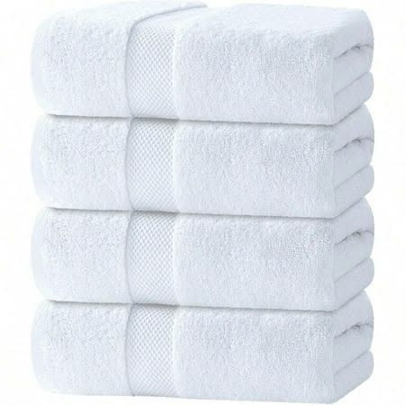 Durable Cotton Bath Towel 400 GSM Soft and Absorbent 27 by 54 Inches